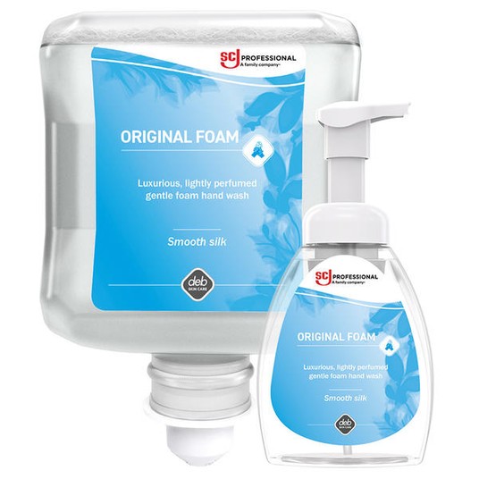 Pianka do mycia rąk bezzapachowa Clear Foam - wkład do dozownika 1L -zdjęcie numer 2