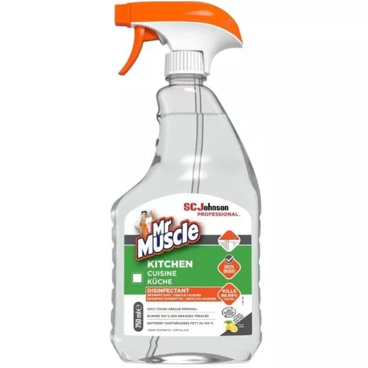 Płyn odtłuszczający i dezynfekujący do kuchni Mr Muscle Kitchen - 750ml -zdjęcie numer 1