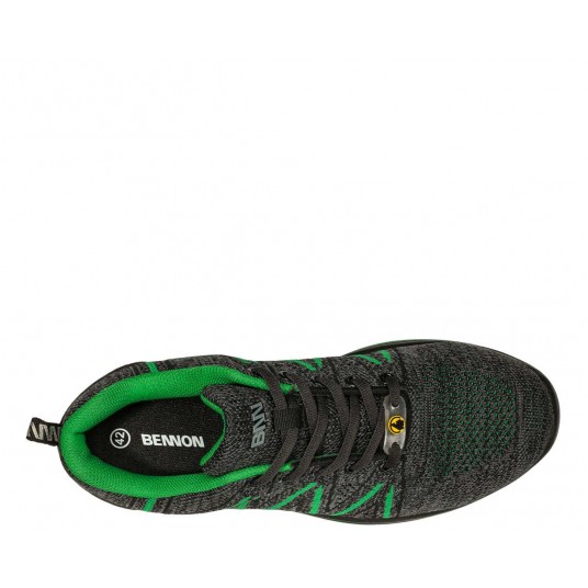Półbuty Bennon KNITTER S1 ESD Green Low