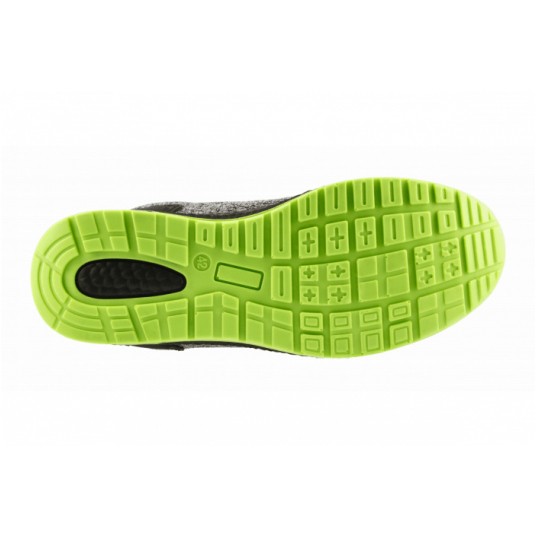 Półbuty ochronne KEMNITZ LACE SYSTEM S1PS SR FO szary-melanż/zielony