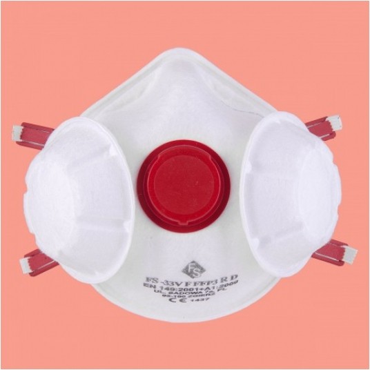 Półmaska filtrująca FS-33V F FFP3 R D z zaworkiem (4szt.) -zdjęcie numer 1