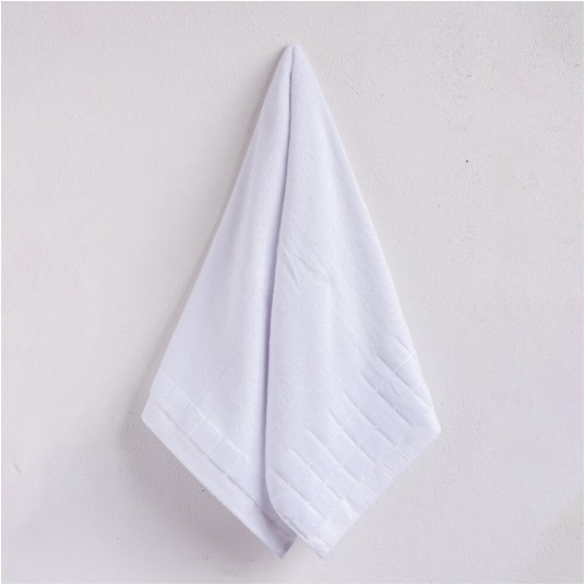 Ręcznik bawełniany LARISA II 50x100 - WHITE -zdjęcie numer 2