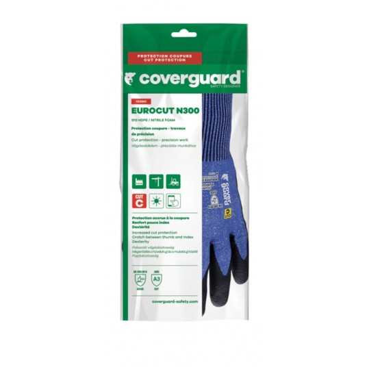 Rękawice Coverguard EUROCUT N300 powlekane nitrylem