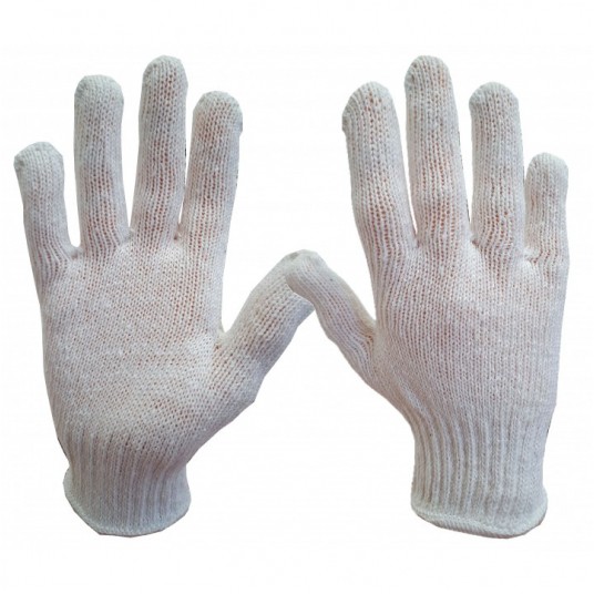 Rękawice dziane M-GLOVE NATU WHITE KAT.I. - 10