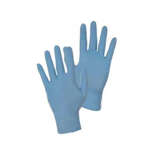 Rękawice nitrylowe CXS STERN (100szt.) - niebieski -zdjęcie numer 2