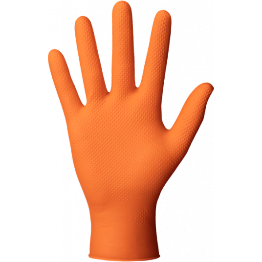 Rękawice nitrylowe POWERGRIP ORANGE (50szt.)