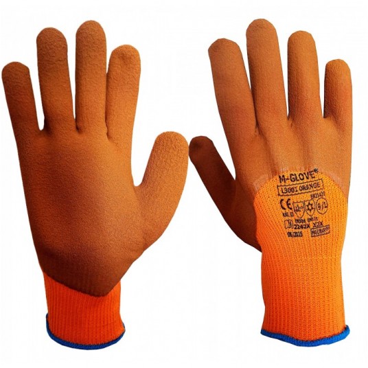 Rękawice ocieplane M-GLOVE L3001 ORANGE 2242X X2X