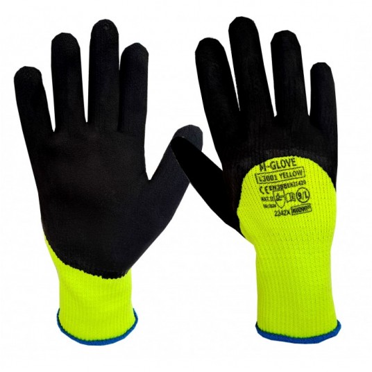 Rękawice ocieplane M-GLOVE L3001 YELLOW 2242X