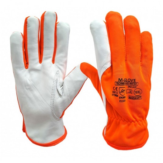 Rękawice ocieplane M-GLOVE TECHNIK HI-VIS WINTER 2132X