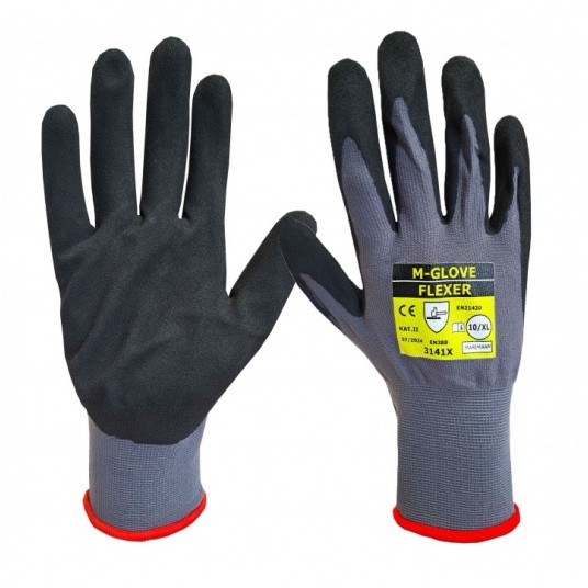 Rękawice powlekane lateksem M-GLOVE FLEXER 3141X -zdjęcie numer 1