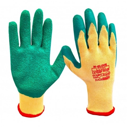 Rękawice powlekane lateksem M-GLOVE L1101 3142X -zdjęcie numer 1