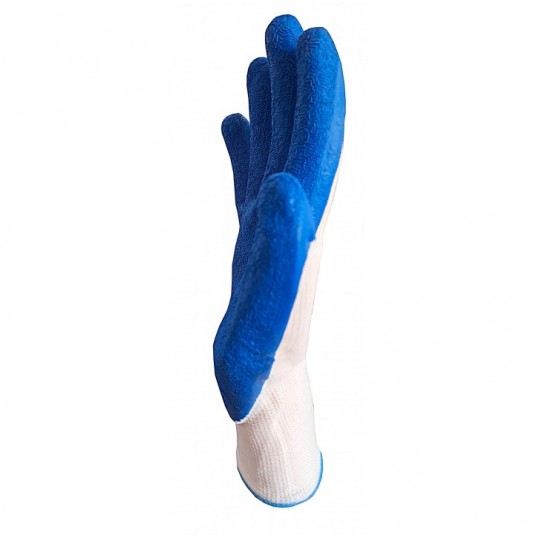 Rękawice powlekane lateksem M-Glove L2001 BLUE 3131X - niebieski