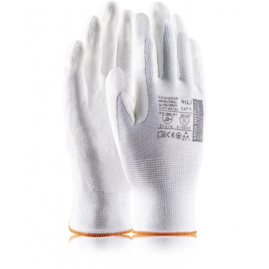 Rękawice powlekane nitrylem Ardon 4Xstretch - biały