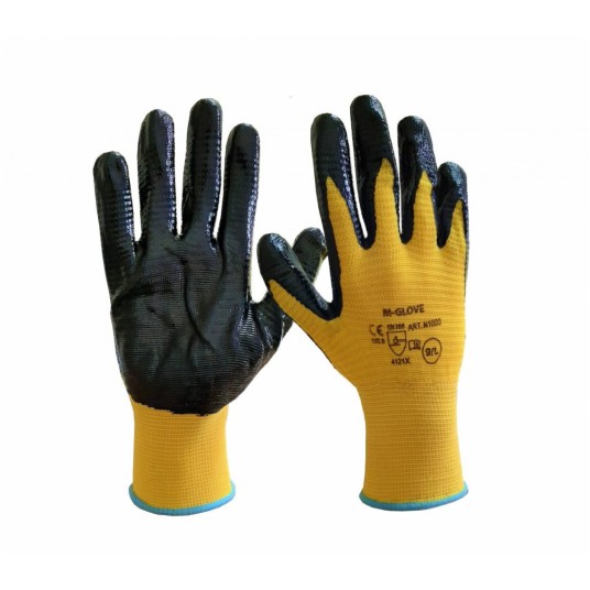 Rękawice powlekane nitrylem M-GLOVE N1003 4132X
