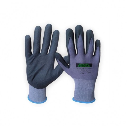 Rękawice powlekane nitrylem M-GLOVE N2502 SUPERFLEX 4131X