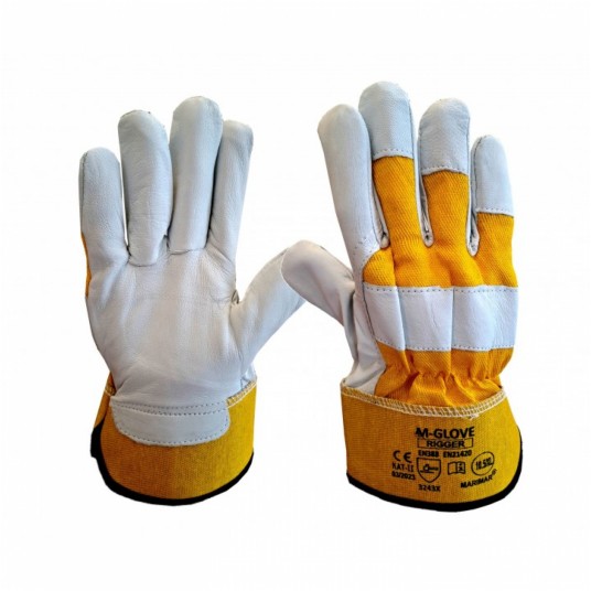 Rękawice skóra licowa M-GLOVE RIGGER YELLOW 3243X - 10,5