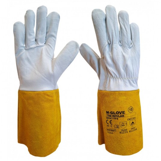 Rękawice spawalnicze M-GLOVE TIG KEVLAR 4123X 411X4X