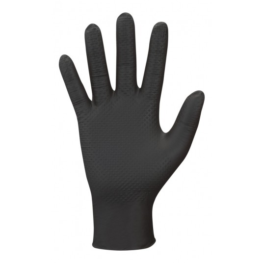 Rękawice warsztatowe Showa 709B (100szt) - czarny -zdjęcie numer 1
