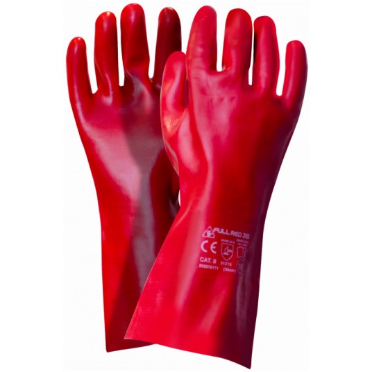Rękawice WORKLINK FULL RED PVC 35 - 10