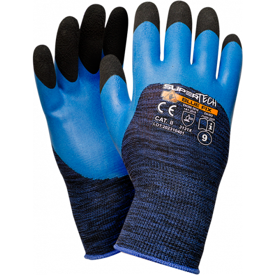 Rękawice WORKLINK SUPER TECH BLUE FIX