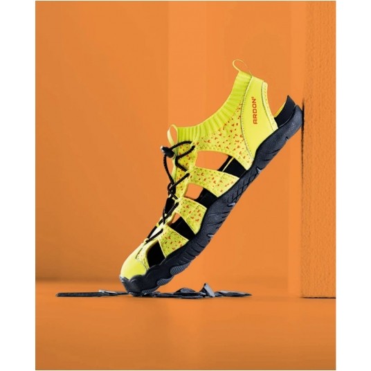 Sandały outdoorowe ARDON DROPISAN - hi-vis żółty -zdjęcie numer 2