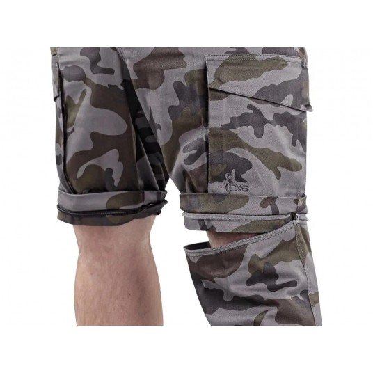 Spodnie do pasa CXS CAMO męskie odpinane nogawki - moro