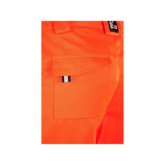 Spodnie do pasa CXS NORWICH męskie ostrzegawcze - pomarańczowo-niebieski