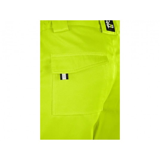 Spodnie do pasa CXS NORWICH męskie ostrzegawcze - żółto-niebieski