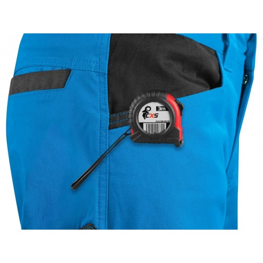 Spodnie do pasa CXS SOLIS FLEX - 170-176cm - niebieski-czarny