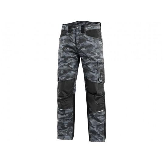Spodnie do pasa CXS SOLIS FLEX - camo-czarny