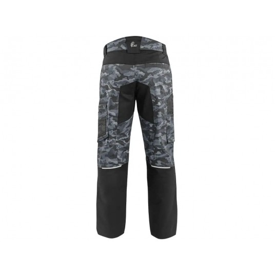 Spodnie do pasa CXS SOLIS FLEX - camo-czarny