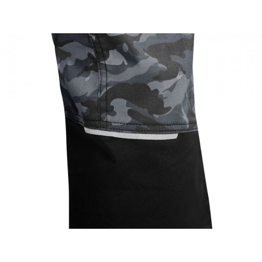 Spodnie do pasa CXS SOLIS FLEX - camo-czarny