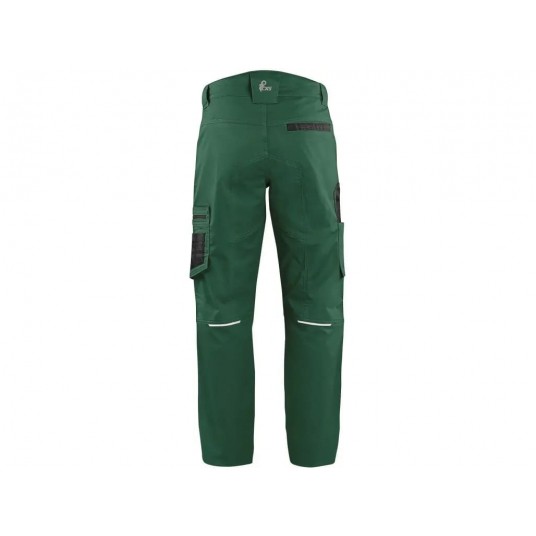 Spodnie do pasa CXS SOLIS FLEX - zielony-czarny