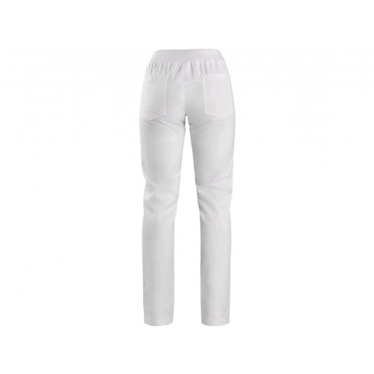 Spodnie do pasa damskie stretch CXS IRIS - biały -zdjęcie numer 2