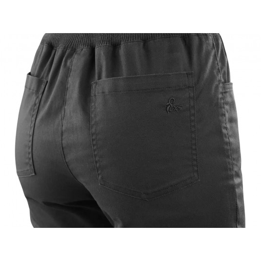 Spodnie do pasa damskie stretch CXS IRIS - czarny -zdjęcie numer 3