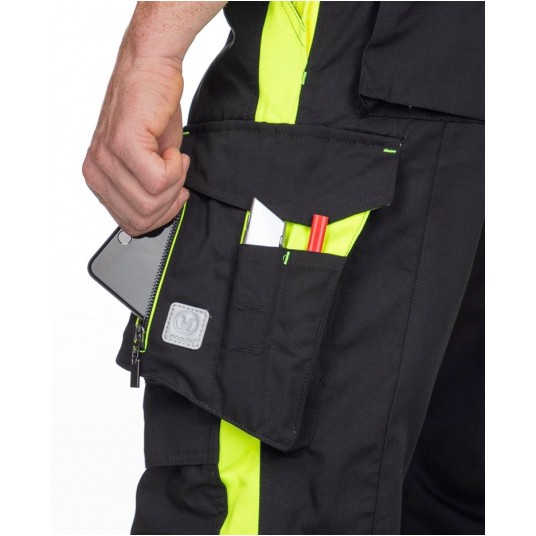 Spodnie do pasa NEON - czarno-żółty - 183-190cm