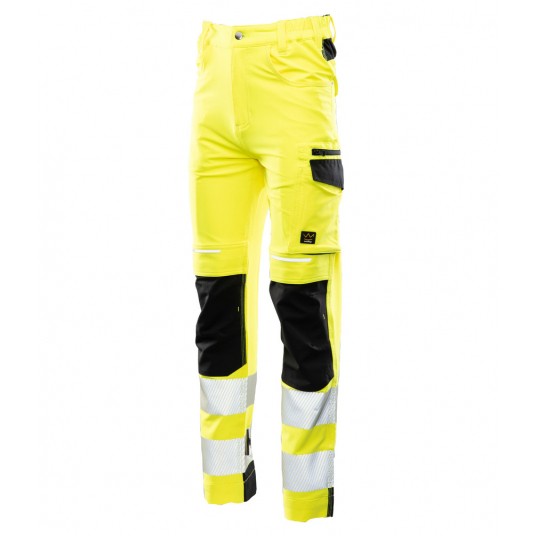 Spodnie do pasa ostrzegawcze SEVEN KINGS FLASH SKF006 KAT II - żółty