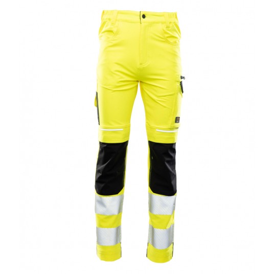 Spodnie do pasa ostrzegawcze SEVEN KINGS FLASH SKF006 KAT II - żółty