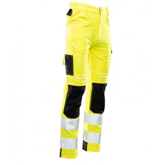 Spodnie do pasa ostrzegawcze SEVEN KINGS FLASH SKF006 KAT II - żółty