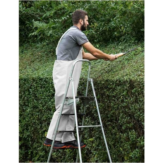 Spodnie ogrodniczki PROS model 001 - biały -zdjęcie numer 5