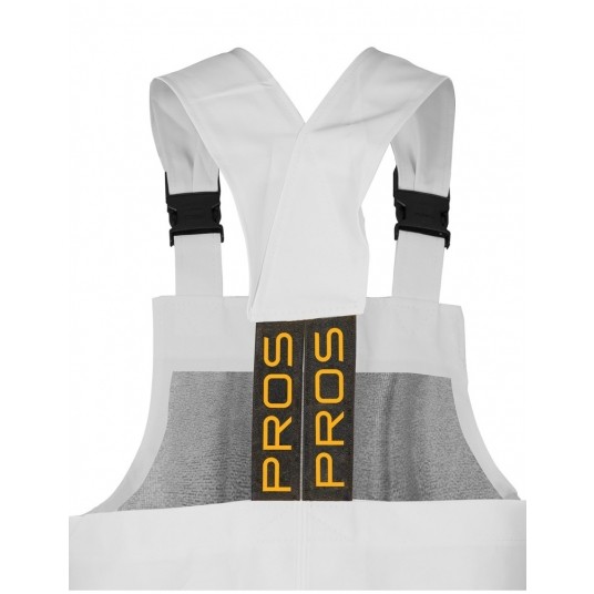 Spodnie ogrodniczki PROS model 001 - biały -zdjęcie numer 4