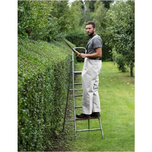 Spodnie ogrodniczki PROS model 001 - biały -zdjęcie numer 6