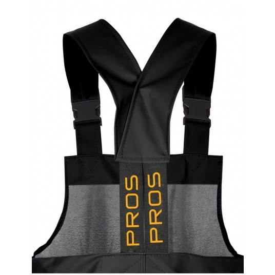 Spodnie ogrodniczki PROS model 001 - czarny -zdjęcie numer 4