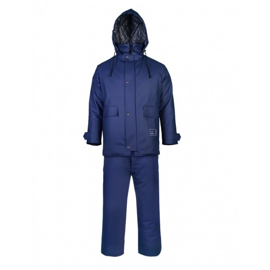 Spodnie ogrodniczki PROS model 001 ocieplane - granatowy -zdjęcie numer 4