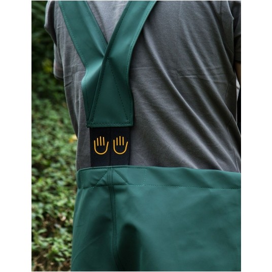 Spodnie ogrodniczki PROS model 001 - zielony -zdjęcie numer 4