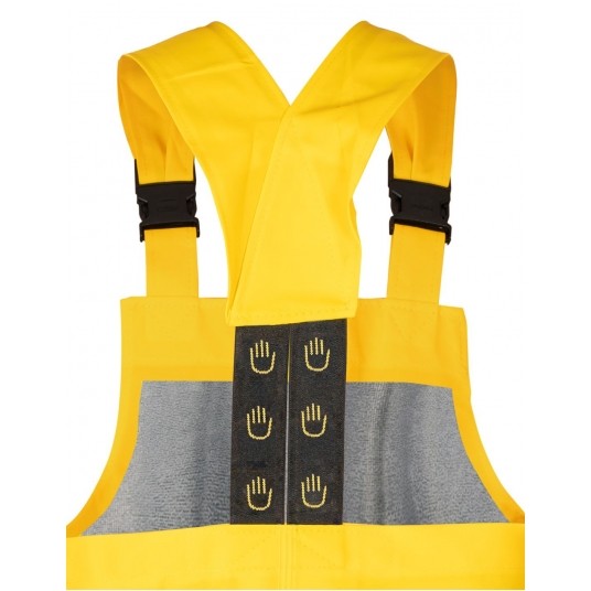 Spodnie ogrodniczki PROS model 001 - żółty -zdjęcie numer 3