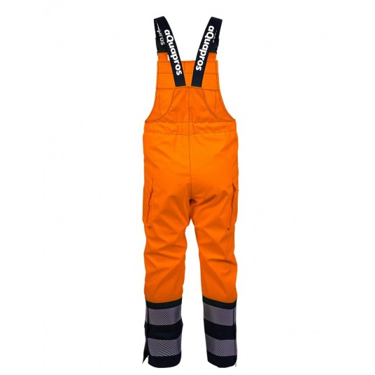 Spodnie ogrodniczki PROS model 2841 - pomarańczowy-granatowy
