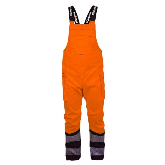 Spodnie ogrodniczki PROS model 2841 - pomarańczowy-granatowy