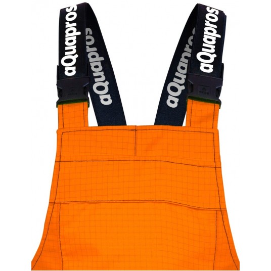 Spodnie ogrodniczki PROS model 2841 - pomarańczowy-granatowy