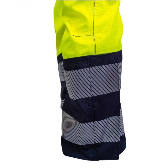 Spodnie ogrodniczki PROS model 2841 - żółty-granatowy